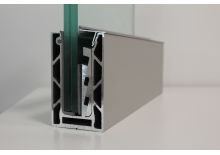 Зажимной профиль DG-2 для стеклянных ограждений 101х60х6000, анодированный алюминий